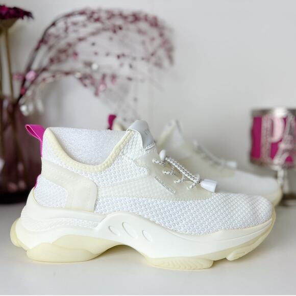 Steve Madden Myles Low Top Chunky Heel Athletic Sneakers White Size 8.5M NWB - Picture 3 of 16
